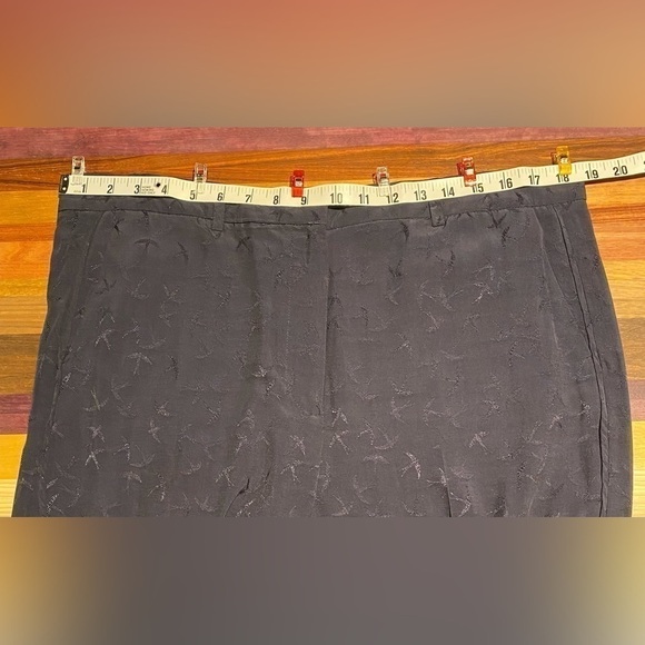 Ann Taylor Mockingbird Drapey Pants, Navy Blue, size 14 - Picture 10 of 16